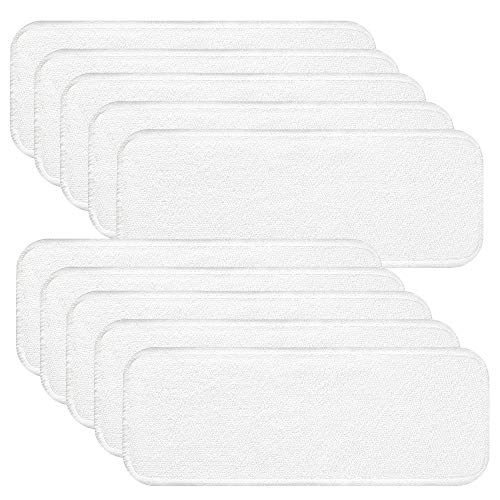 Lictin Nappy Liners - 10PCS Washable Cloth Diaper Liners Newborn 2 Layers High Absorbent Baby Nappy Inserts, Reusable Cloth Nappy Inserts Microfiber Inserts