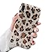 Dailylux iPhone Xs Max Case,Cute Phone Case for Girls Women Glitter Pretty Design Protective Slim Shockproof Pearly-Lustre Shell Bumper Soft Silicone TPU Cover for iPhone Xs Max 6.5",Brown Leopard