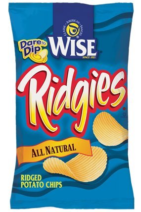 Wise Ridgie Potato Chips 12 Pack 7 Oz Bags