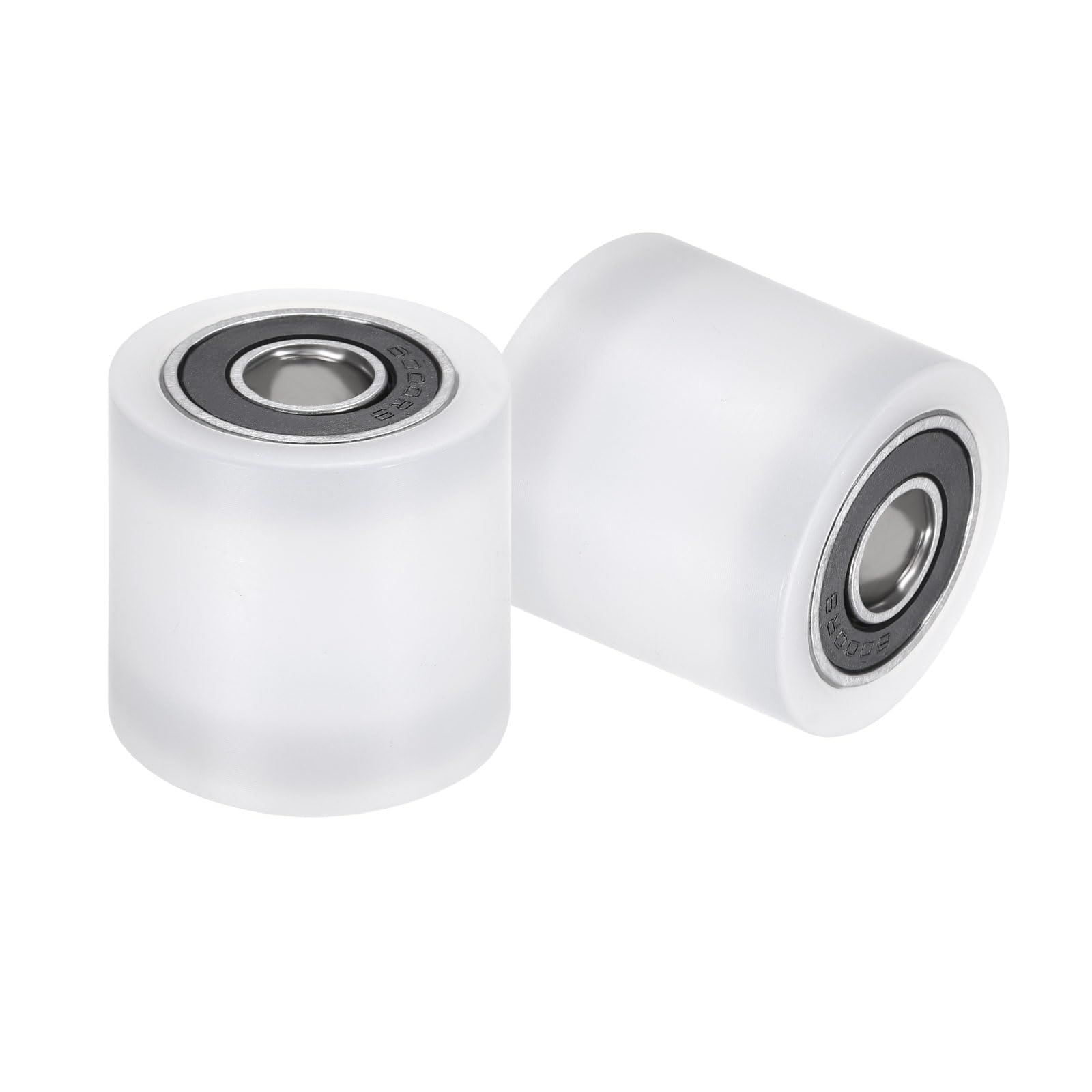 uxcell 2Pcs Nylon Roller Wheel with Bearings, 5/8" Bore x 1-7/8" Width x 4-3/4" Length, CNC Guiding Wheel Flat Belt Idler, Nylon Pulley (White) — Amazon image 11