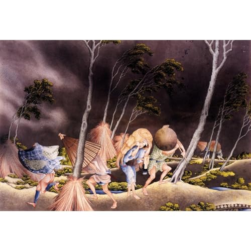 Impression giclée Hokusai pour décorer votre salon et votre chambre avec une toile de tempête