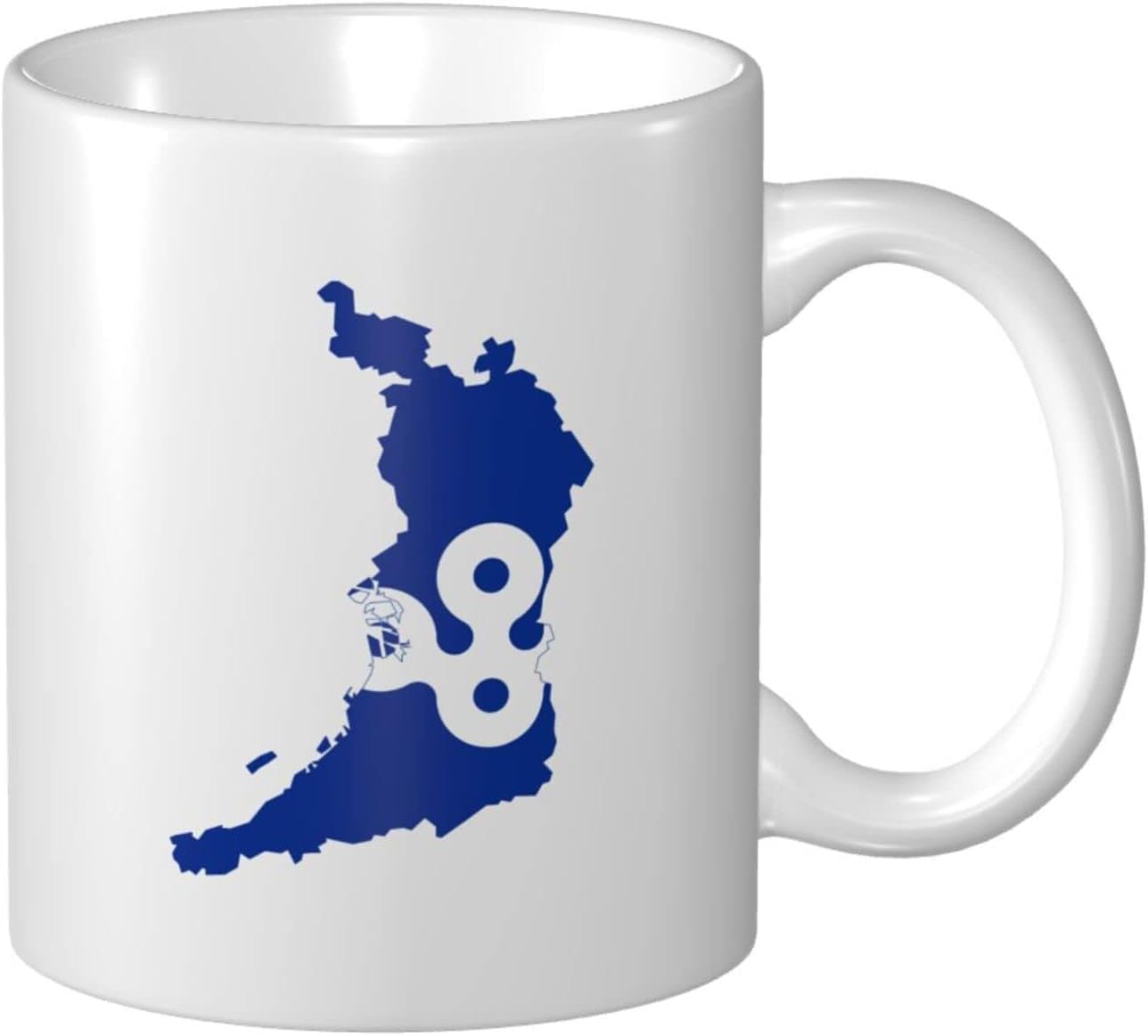 803803 Coffee Cup Osaka Geo Stub Coloured Mug with Handle Porcelain Mug Personalised Ceramic Cups, for Birthday, Women, Household, 330Ml