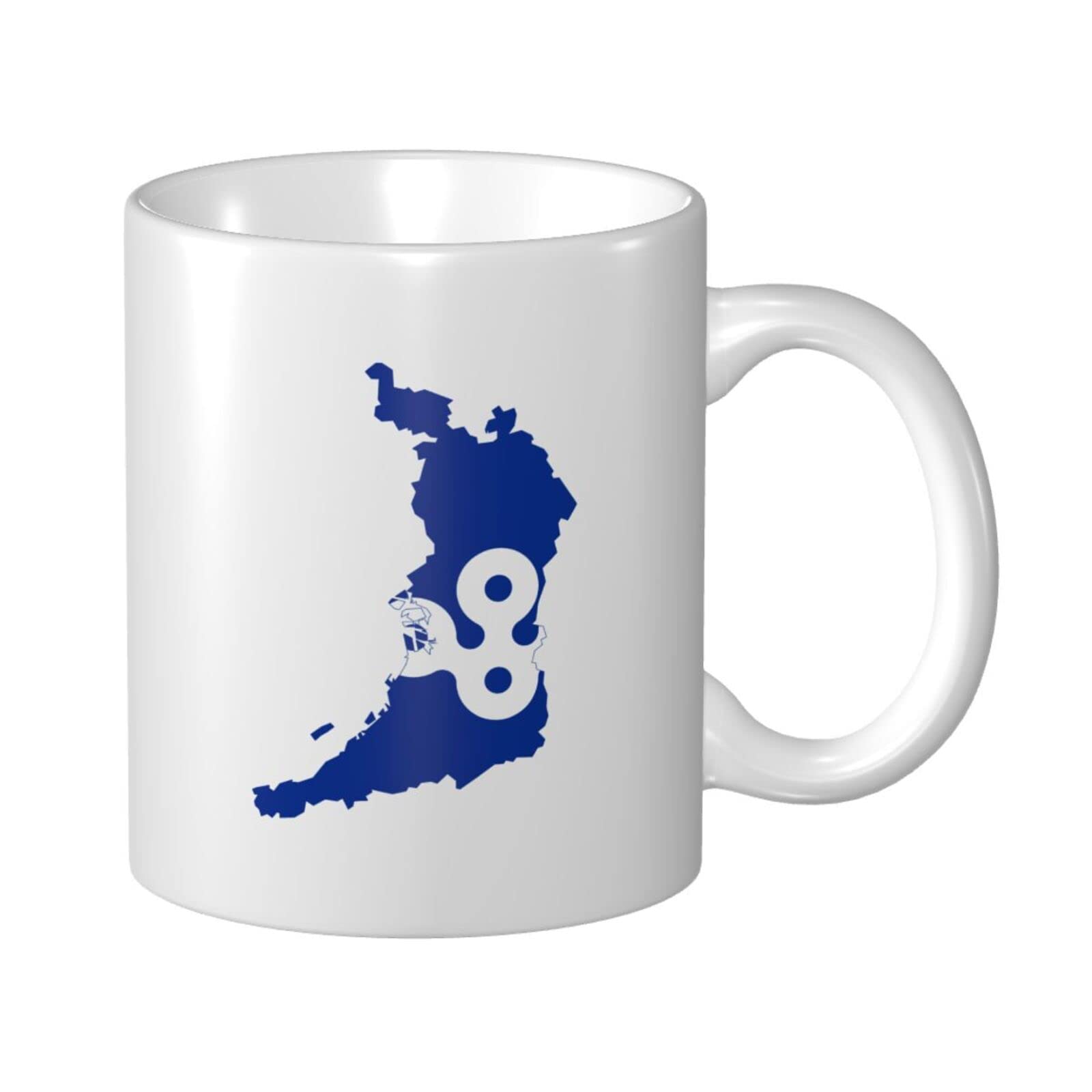 803803 Coffee Cup Osaka Geo Stub Coloured Mug with Handle Porcelain Mug Personalised Ceramic Cups, for Birthday, Women, Household, 330Ml