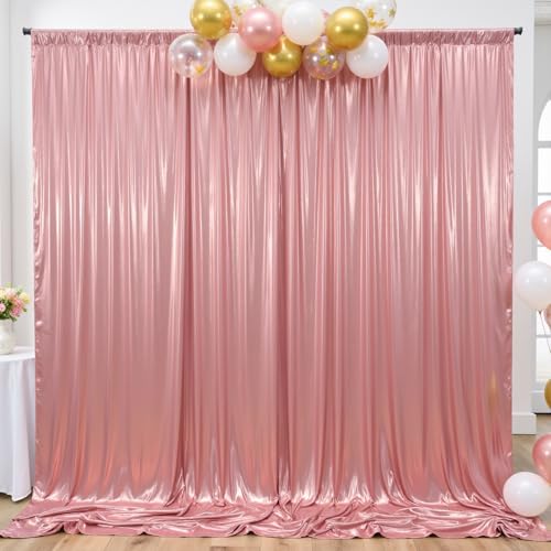Cortina Fondo Dorado Rosa 10x10ft 2 Paneles miniatura 1