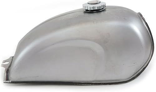 The Skyline Cafe Racer - Tanque de gasolina y combustible para motocicleta, acero crudo, 2.4 galones, 9L