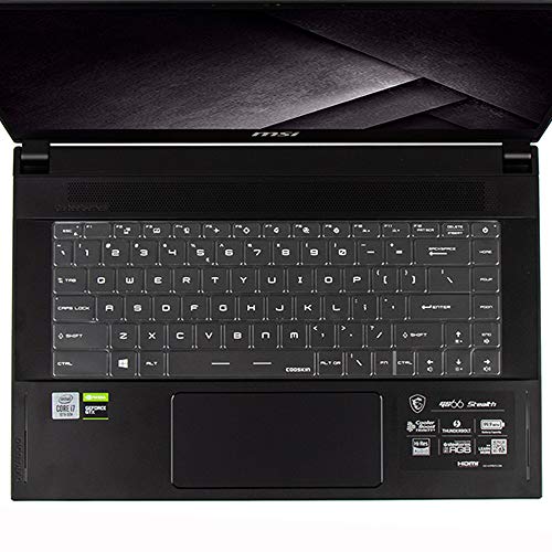 Ultra Thin Keyboard Cover For 15.6" Msi Gs66 Stealth 10Sfs 10Sgs, Ge66 Ws66 Gp66 Series 15.6 Inch Gaming Laptop Keyboard Skin Protector, 15.6" Msi Gs66 Stealth Accessories, Us Layout #TOP6