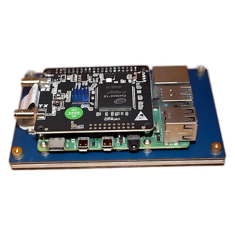 VIDOO Módulo AD9866 Radio Definida por Software V2.0 para Raspberry PI4B RPI4B Radio Berry-Módulo Placa + Raspberry Pi + Pantalla Pantalla