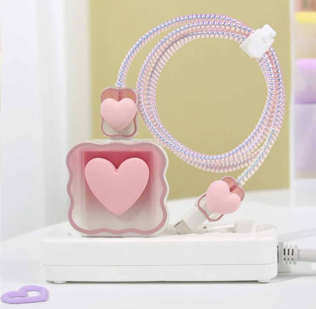 Soomio Funny Cartoon Character, Cute 3D Love Heart Charger Case Cover for iPhone 11 12 13 14 Pro Max, Silicone Charger Case Compatible for 18-20W 360 Degree Full Protection Cover (Pink) (B0CCYQVT87) Amazon Price History, Amazon Price Tracker