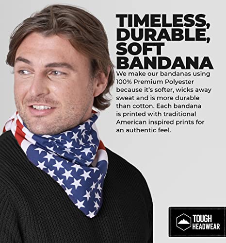 Image of Bandanas for Men & Women - Paisley Bandana - Head Wrap, Scarf - Large 21x21