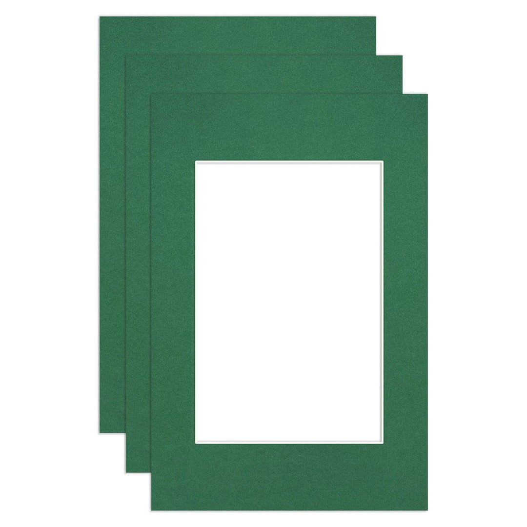 Procut Global 90x60cm Emerald Picture Mounts to Fit 60x40cm Aperture - Precision Cut Cardboard Photo Mount - Ideal for Frames, Prints, Artwork & Certificates - Sizes & Colours Available - 3 Pack — image 1