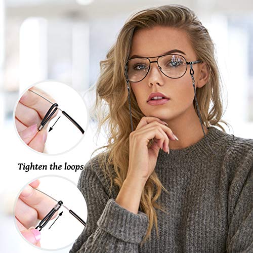 Hifot Cordino per Occhiali 4 Pezzi, Catena Corda