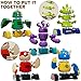 TEMI Magnet Robot Toy for Kids 3-5 Years Old - Monster Magnet Toys Stacking Transform Toys with Storage Box, Set for Boys Age 3 4 5 6 7 Years Old Boys, Christmas and Birthday Gifts