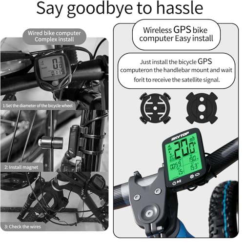 BKVTOP Wireless GPS Bike Computer