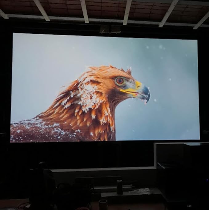 Pantalla de proyector en pared, 120", gris, alto contraste miniatura 7