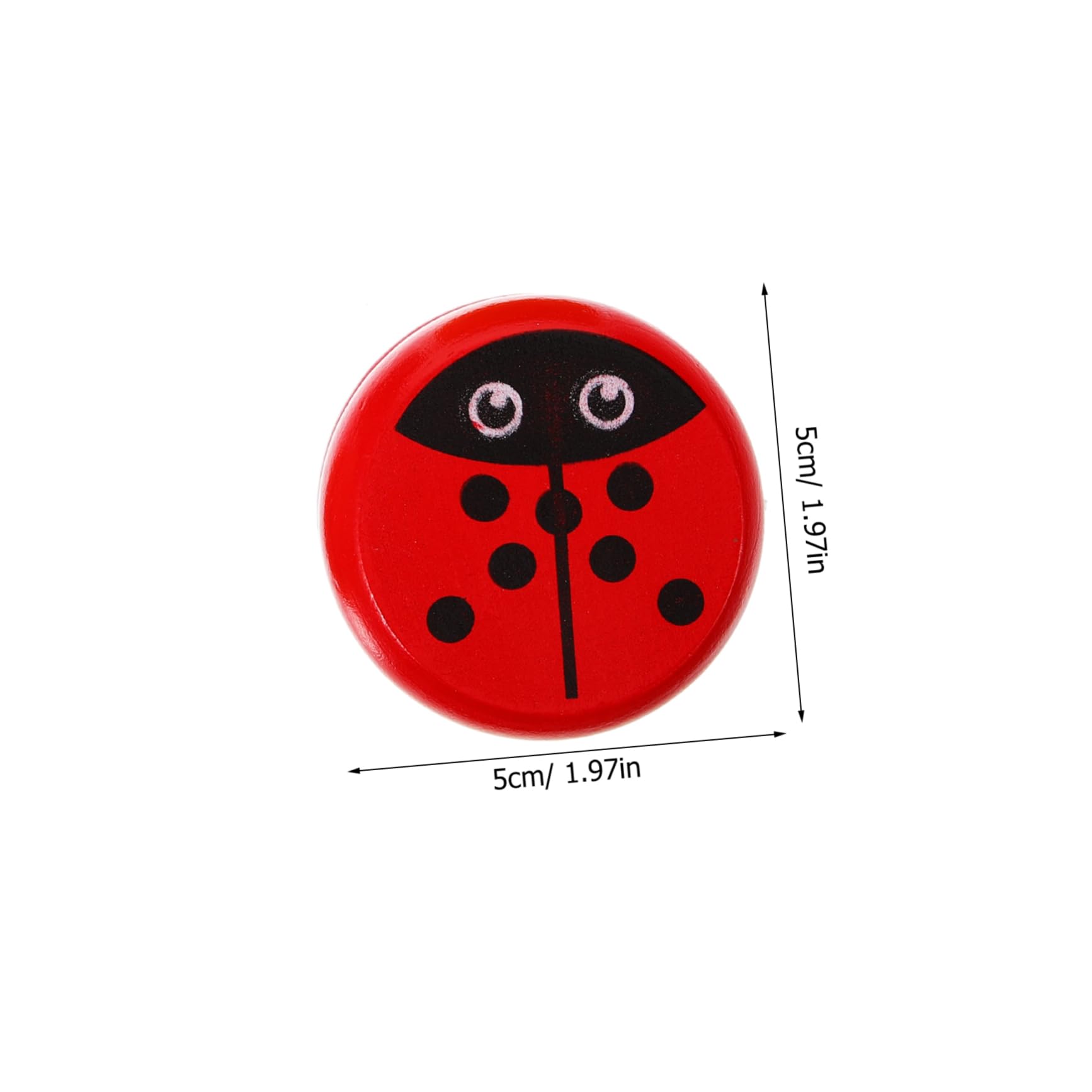 Kisangel 4pcs Wooden for Fun Cartoon Educational Plaything Portable Yoyo Ball Great Present for Colors Random Color