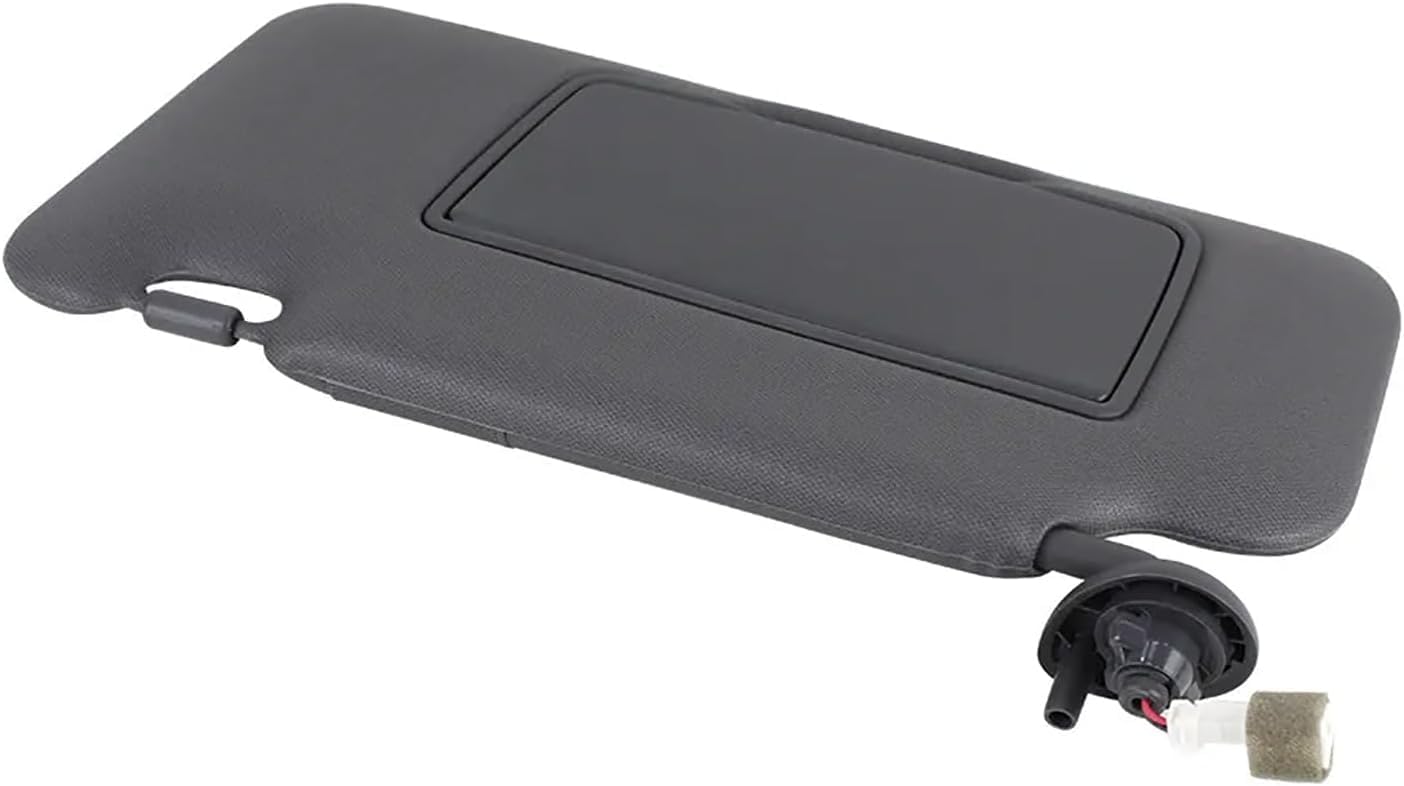 Sun Visor with Lights, with Mirror LH Driver Side Left Gray Interior Compatible with Honda HR-V EX-L EX LX Sport 2016-2022 Replace 83280-T7W-A12ZA, 83280T7WA12ZA