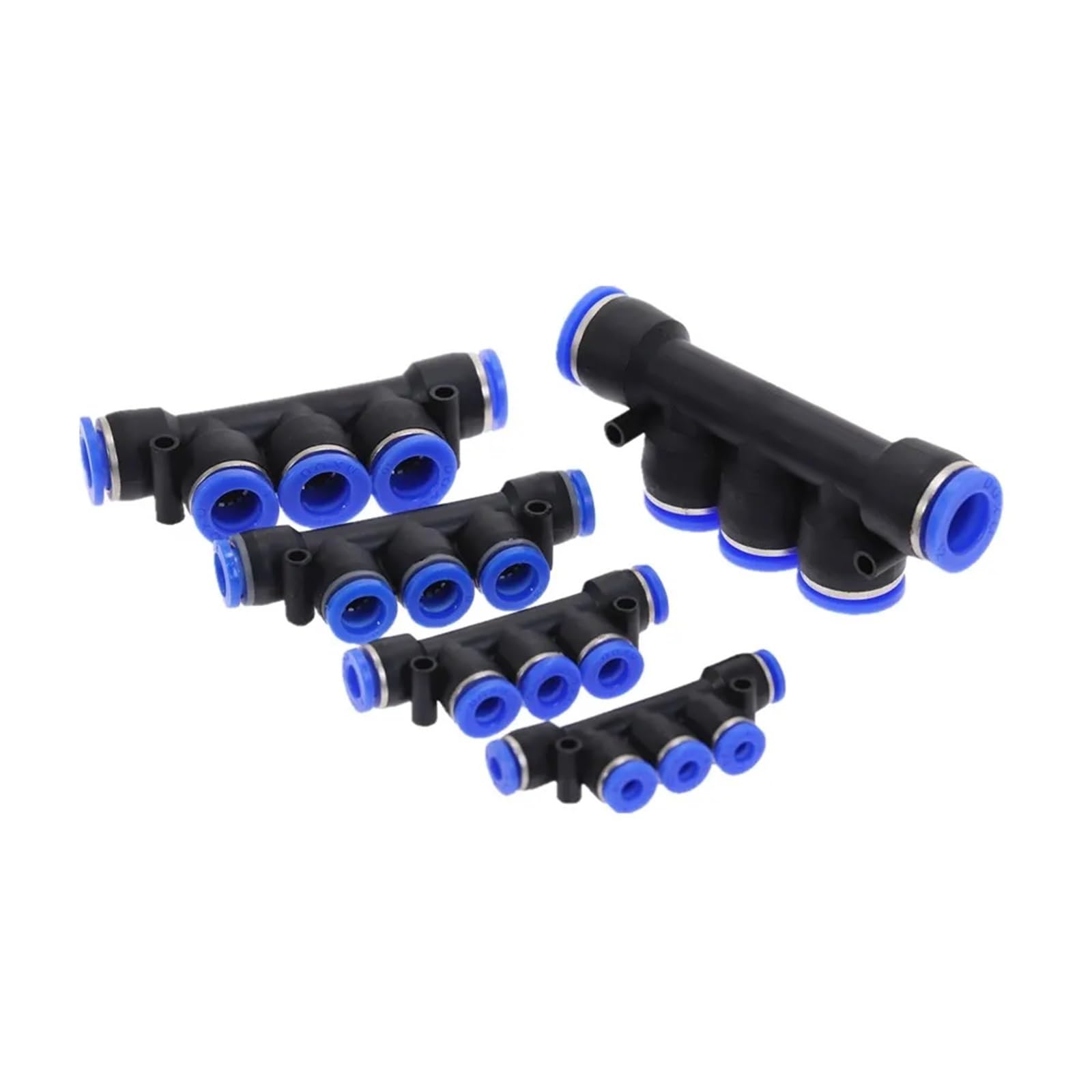 Accesorios neumáticos PE de plástico para unión rápida de manguera 8