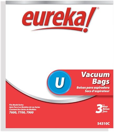 Eureka Style U 54310C - Bolsa de vacío desechable (3 unidades)