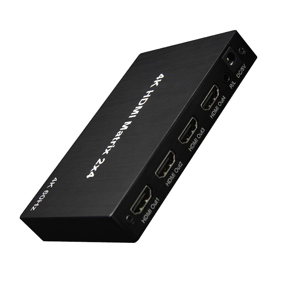 HDMI Splitter, Alluminio 4K Splitter HDMI 1 In 2 Out Supporta HDCP