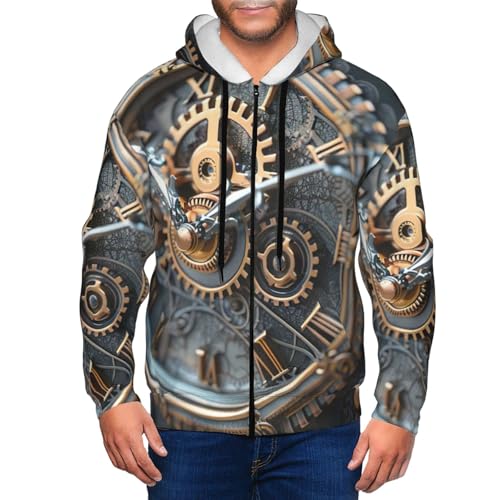Sweat à capuche décontracté homme avec fermeture éclair intégrale - 6