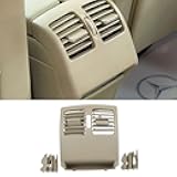 Goodithy Beige Rear Air Vent Outlet Cover, Rear Center Console Air Conditioning Grille AC Outlet Panel Replacement For Mercedes Benz C Class W204 2007-2013, E Class W207 COUPE 2010-2012