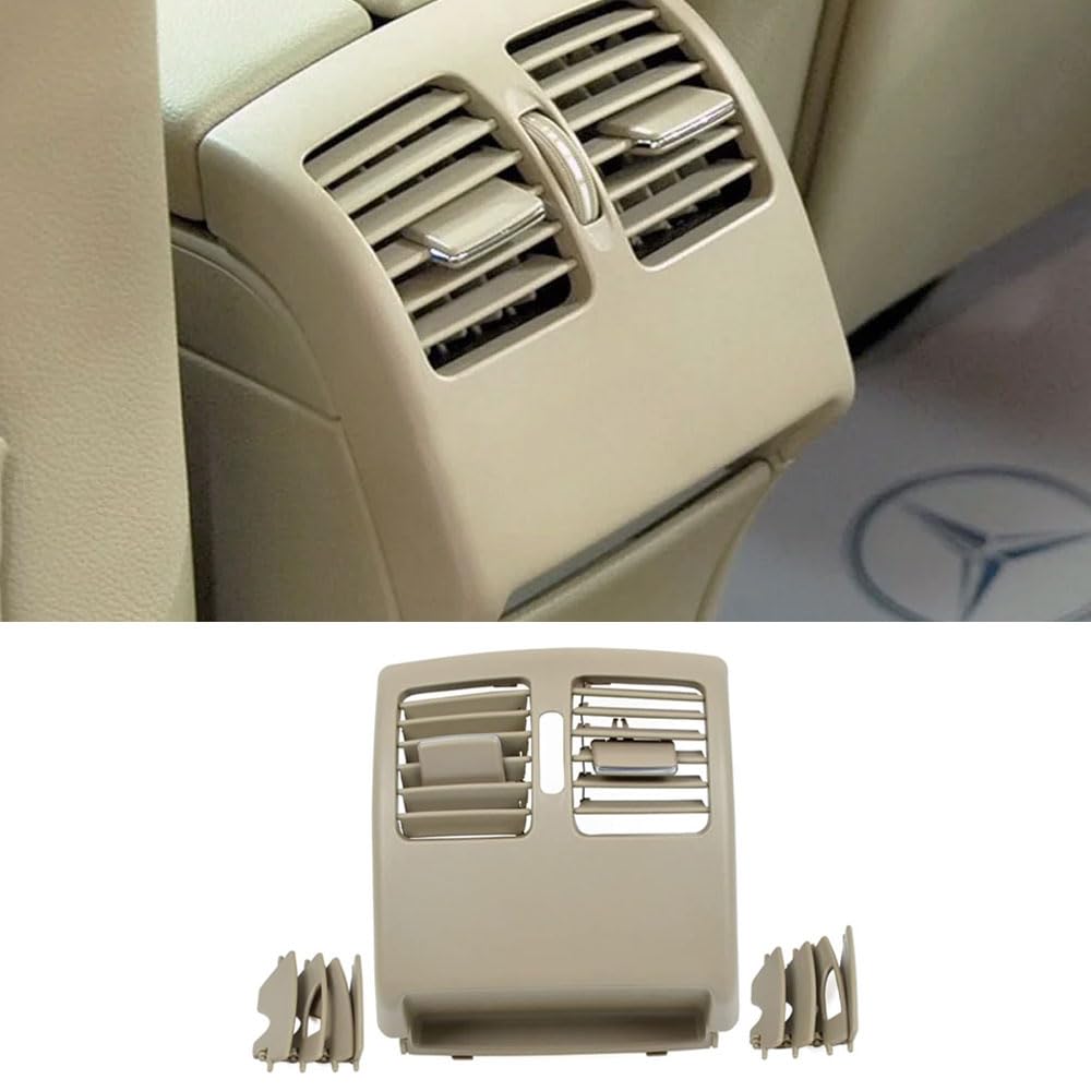 Photo 1 of Goodithy Beige Rear Air Vent Outlet Cover, Rear Center Console Air Conditioning Grille AC Outlet Panel Replacement For Mercedes Benz C Class W204 2007-2013, E Class W207 COUPE 2010-2012
