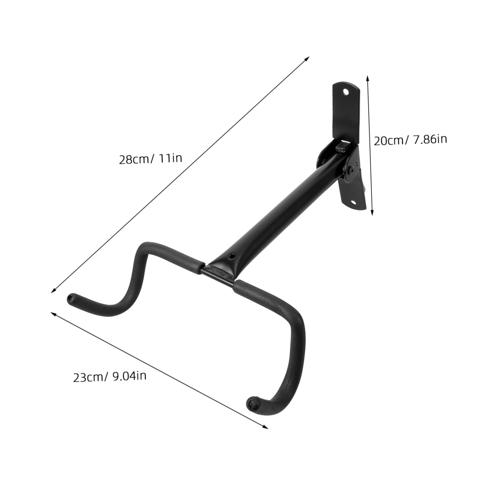 Homoyoyo Gancho para Colgar Bicicletas de Acero Negro, Soporte Plegable Gran Capacidad para Bici Plegable, Adecuado para Hogar y Tienda