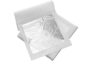 20 Pieces Silver Leaf Sheets for Sweets and Arts