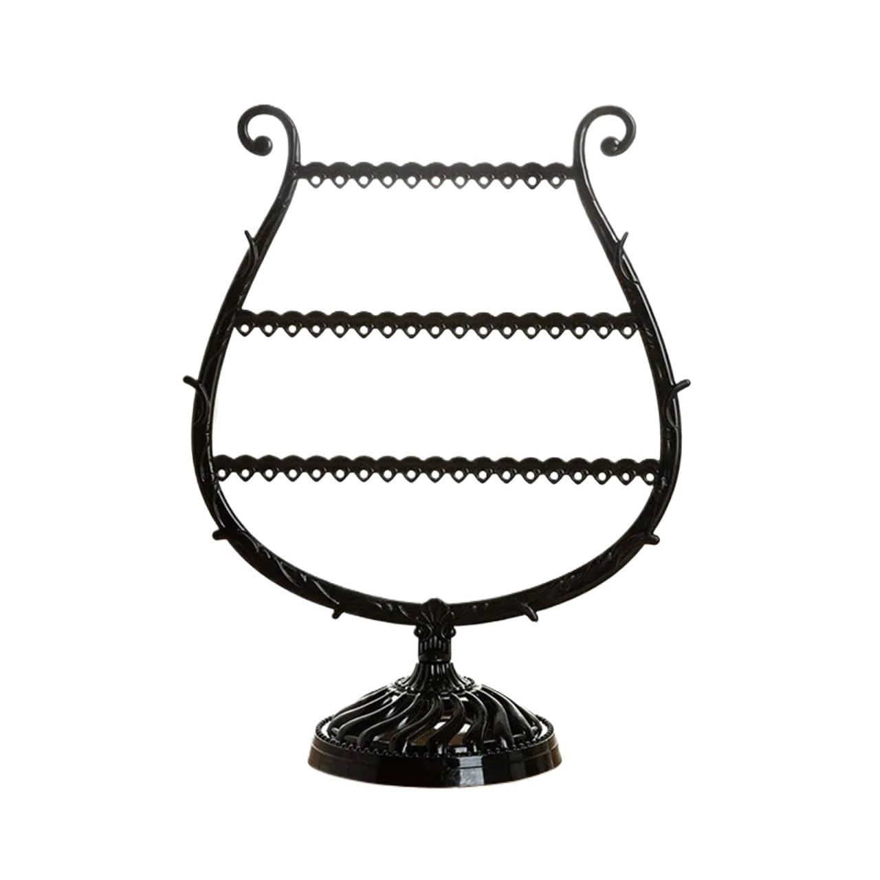 Zymjzbetic Jewellery Tree Deer Earrings Necklace Ring Pendant Bracelet Jewelry Display Stand Tray Tree Storage Racks Organizer(Yellow)