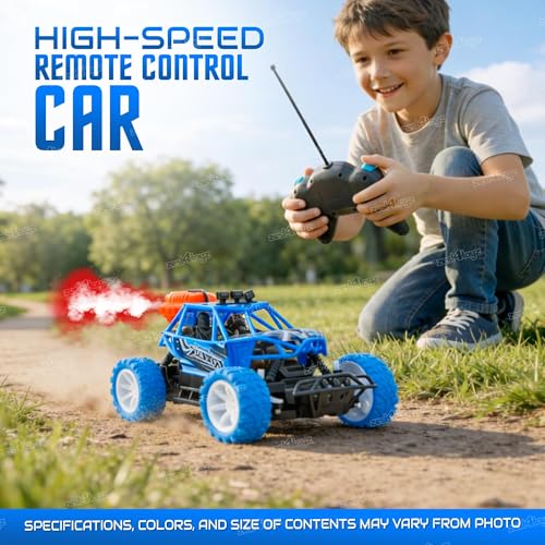 Image of Zest 4 Toyz Remote Control Car Toy for Kids Adults | Off-Road Monster Truck Spray Climbing Racing Car | Mist Spray Effect | Drift Rechargeable RC Car | USB Cable | LED Lights | Birthday Gift