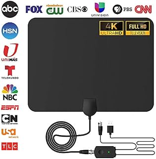 [2020 ULTIMATE] HD TV Antenna Indoor Amplified Digital HDTV 80-120 Mile Range