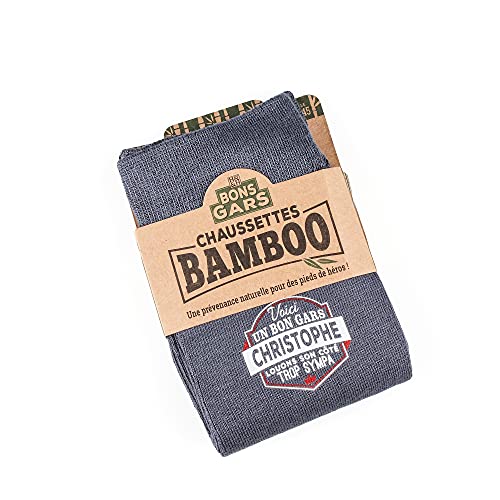 LES BONS GARS Chaussettes Christophe Homme, Bleu Clair, 39-45 Cover