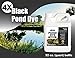 Pond Worx Black Lake and Pond Dye - 4X Concentrated Liquid Pond Colorant – Shades and Protects Your Pond, Treats up to 1 Acre –1 Quart