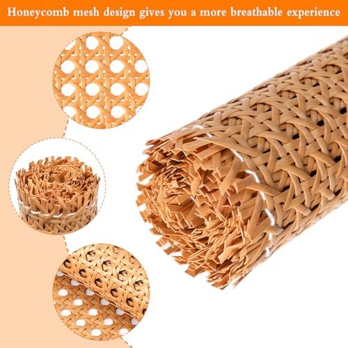 Dadabig PE Rattan Gurtband, 35 * 150cm Möbel Wiener Geflecht Wasserdicht Stuhlgeflecht Rattan Geflecht für Heimwerker Schrank Stuhl Möbel