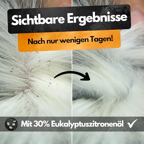 Spot On Repellent - 3 Tuben - Gegen Flöhe, Zecken, Läuse - Für Katzen und Hunde - Zum direkten Auftragen auf die Haut - Zeckenschutz Katze - Zeckenschutz Hund - Zeckenmittel (L (20-30 KG))