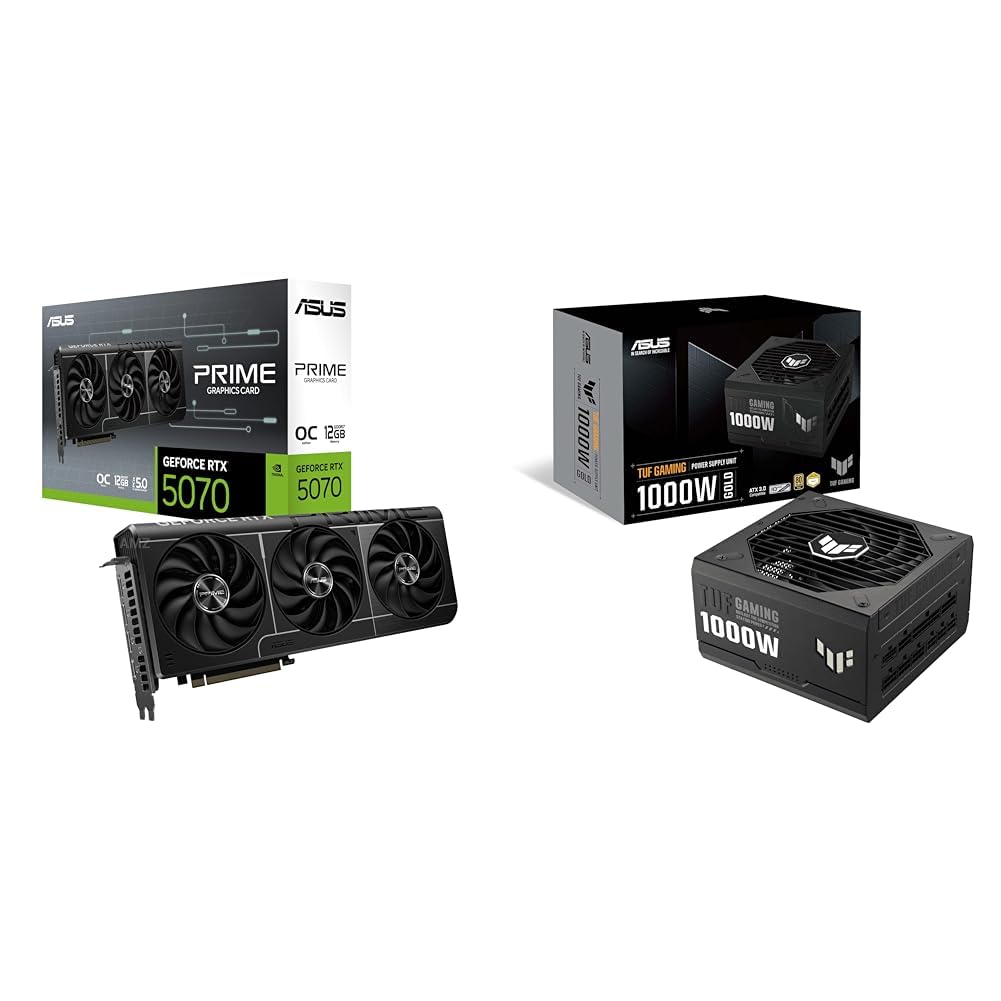 ASUS PRIME RTX 5070 + TUF Gaming 1000W PSU Bundle