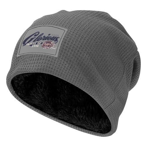 Bonnet en peluche pour patinage doux et extensible à motif numérique