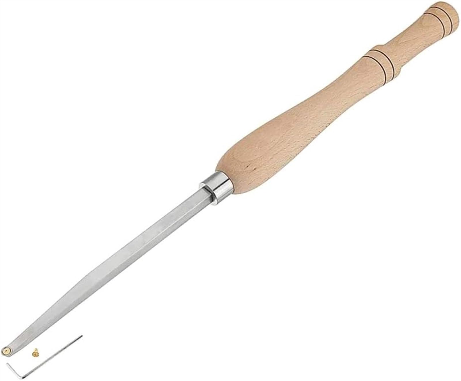 Utensili per tornitura del Legno con Punta in carburo Scavato, scalpello per tornio con taglierina per Inserti Rotondi in carburo, Raschietto per sgorbia per hobbista del Legno o Fai da Te o falegna