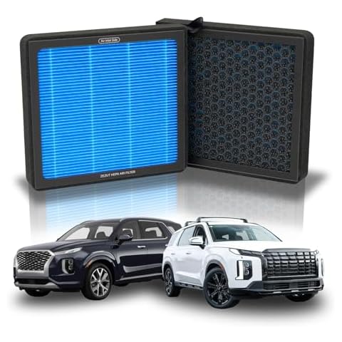 Cabin Air Filter - Fits 2020-2024 Hyundai Palisade | Honeycomb Structure, Durable with Activated Carbon Beads (1 Pack) Cover