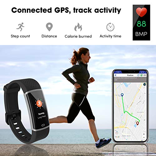 Fitpolo Fitness Watch Colorful Screen Activity Tracker with Heart Rate Monitor Calorie Step Counter, Sleep Monitoring Pedometer Waterproof Smart Watch for Women Men Kids - Thumbnail 7