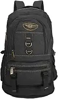 Mochila Lona De Camping Reforçada Viagem Motociclista 50l 3005 (Preto)