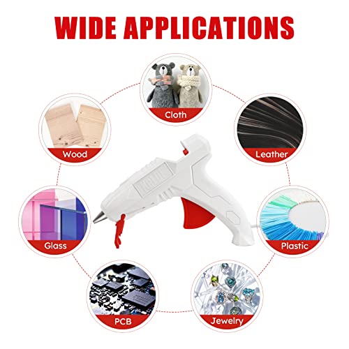 Kelde Full Size Glue Gun Kit - 40W High Temperature Hot Glue Gun With 10Pcs Glue Sticks For Diy & Craft Projects, Home Decor… #TOP4