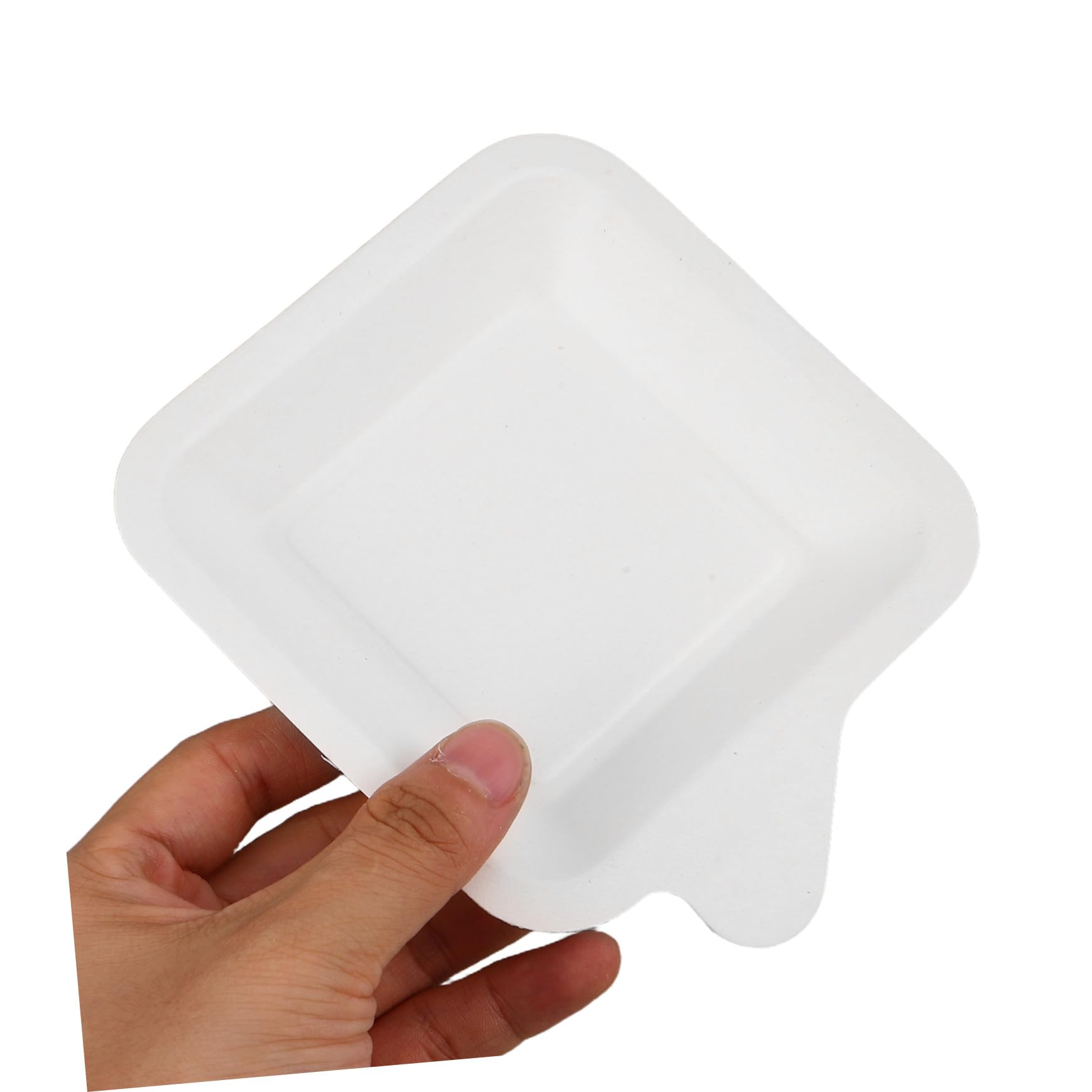 Yardenfun 100 Pezzi Piatti Quadrati Resistenti per Feste Compleanno e Barbecue Piatti Piccoli Usa e Getta per Torte Dessert e all Aperto per Decorazioni e Catering