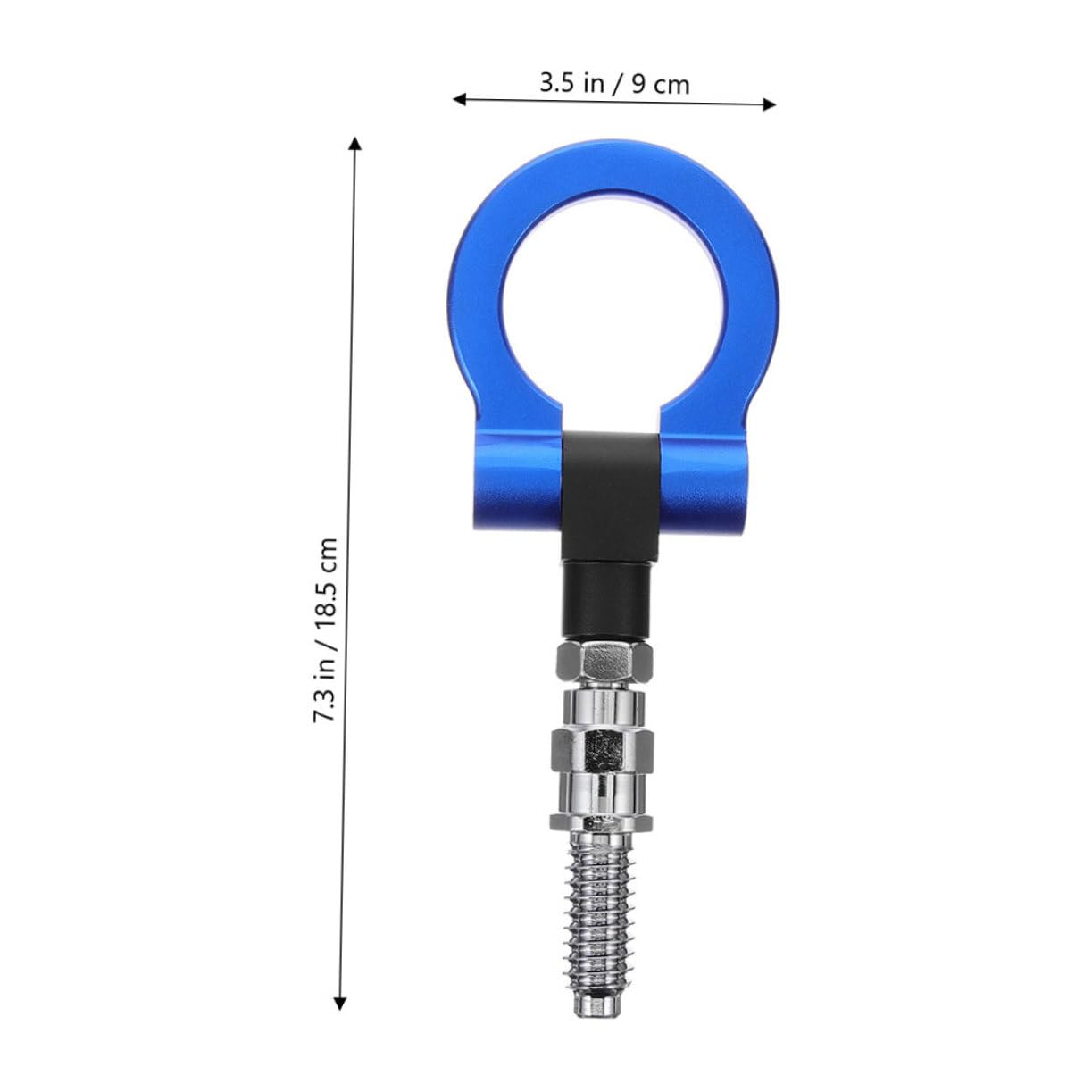 ULTECHNOVO 2stücke Abschlepphaken zum Anschrauben für Fahrzeuge mit Ring aus Hochwertigem Material für Langlebigkeit und Einfache Montage Am Stoßfänger