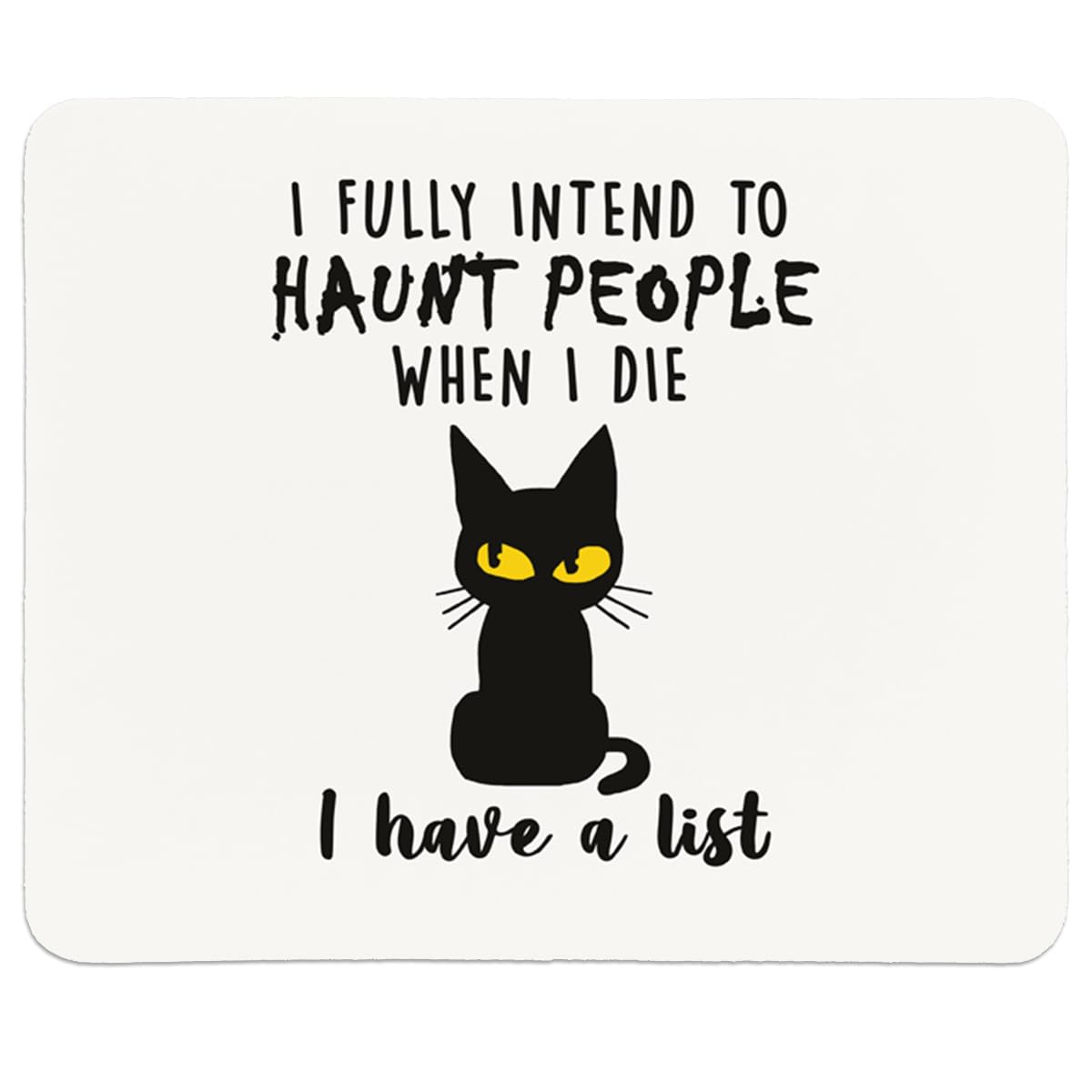 QIYUHOY Cute Mouse Pads for Desk Desk Home Office Computers Laptop,Cat Themed Funny Gifts for Cat Lovers,Home Decor Accessories Office Supplies,9.5x7.9 inches