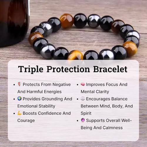 Image of Stone Bracelet for Men & Women | Natural Crystal for Wealth | Protection | Confidence & Success | Adjustable Healing Bracelet for Meditation | Reiki & Spiritual Energy