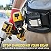 Holstery DriverMaster | Clip-On Tool Belt Drill Holder - Simple Hook Holster for Cordless Drill, Impact, Nailer, Tape Measure, or Any Tools with Hanger Clips