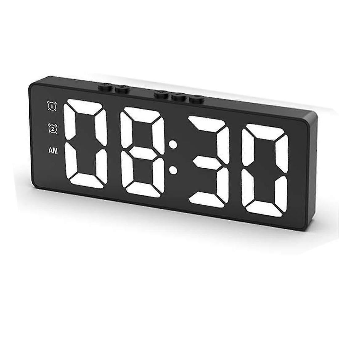 JOYHAPPST Digital Alarm Clock (powered By Battery) Or Usb Powered Table Clock Snooze Night Mode 12/24h Electr