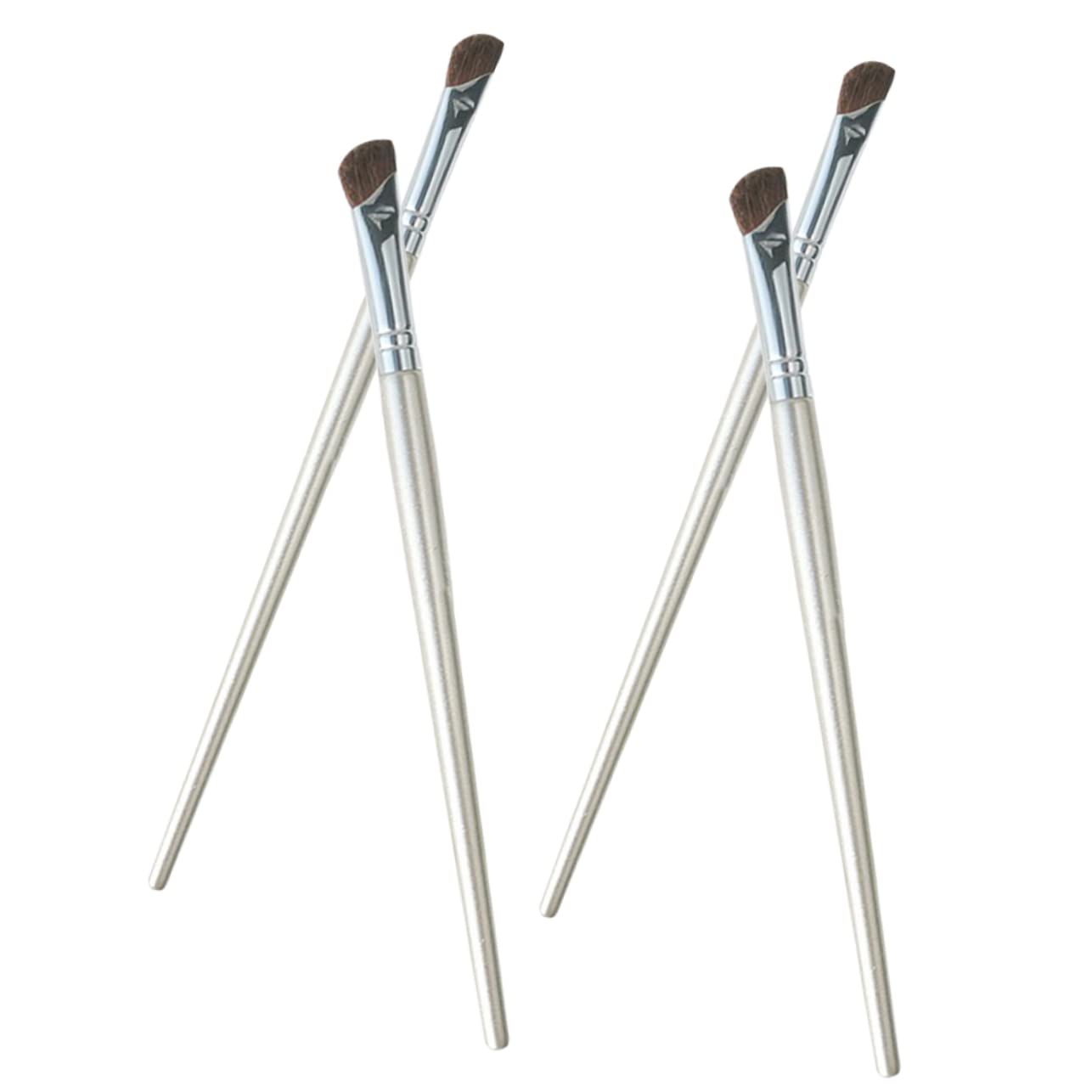 MAGICLULU 5 Set Di Pennelli Per Ombretti Angolati Per Il Contorno Del Naso E Levidenziazione Strumento Di Trucco Sicuro Per Una Facile Applicazione 4 Pezzi * 5