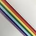 QIANF 3/8 Inch Rainbow Striped Grosgrain Ribbon - 25 Yards(Multiple Widths & Colors Available)